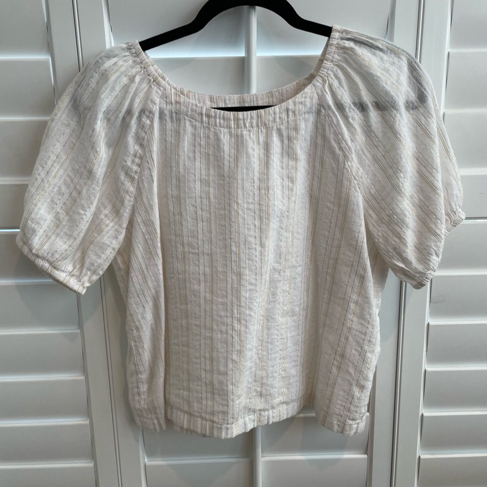 Casual Cream Women's Top
